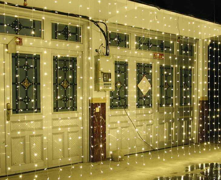 Christmas LED Curtain Lights, 3x3m Decorative Lights