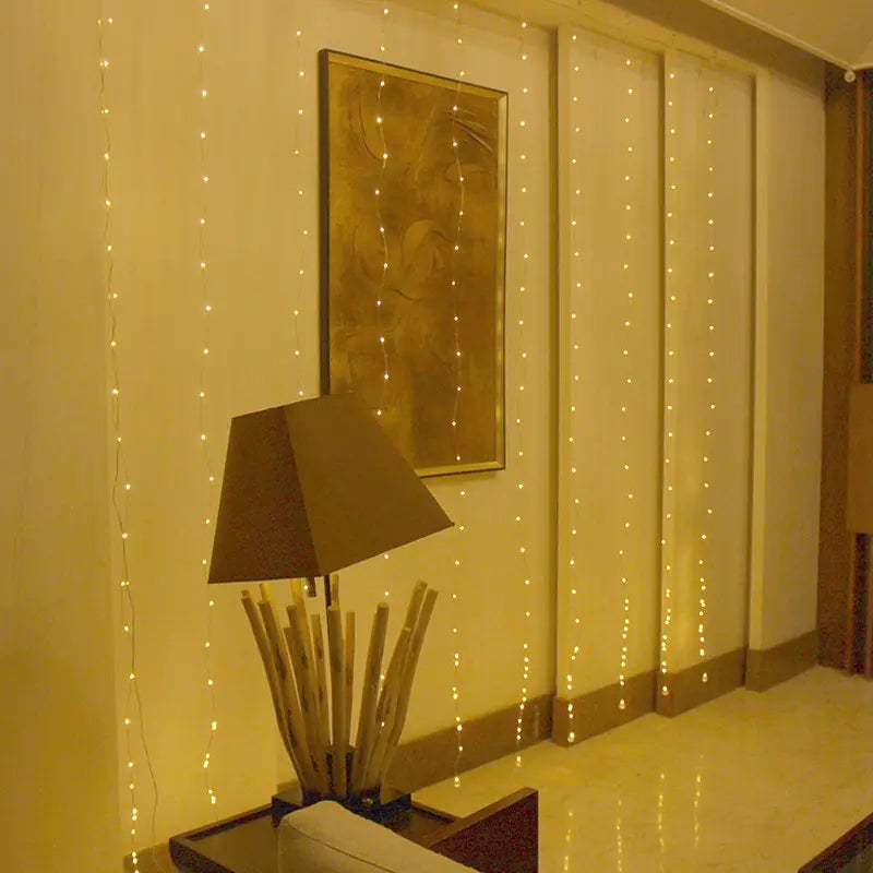 Christmas LED Curtain Lights, 3x3m Decorative Lights