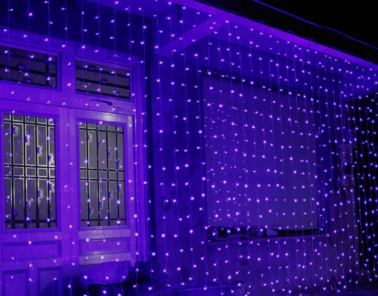 Christmas LED Curtain Lights, 3x3m Decorative Lights