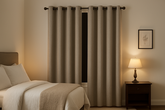 100% Blackout Curtains 84 Inches LongLinen Blackout Curtains 84 Inch Length 2 Panels SetThermal Insulated Full Light Blackout Curtains for Bedroom/Living Room50" W x 84" L 2 PanelsFaux Linen