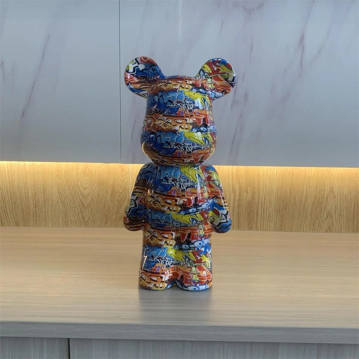 New Cute Heart Bear Figurine for Living Room Decor