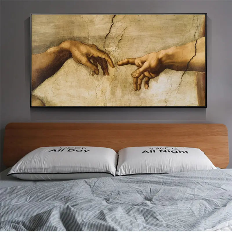 Modern Canvas Art - Adam Creation for Living Room Decor