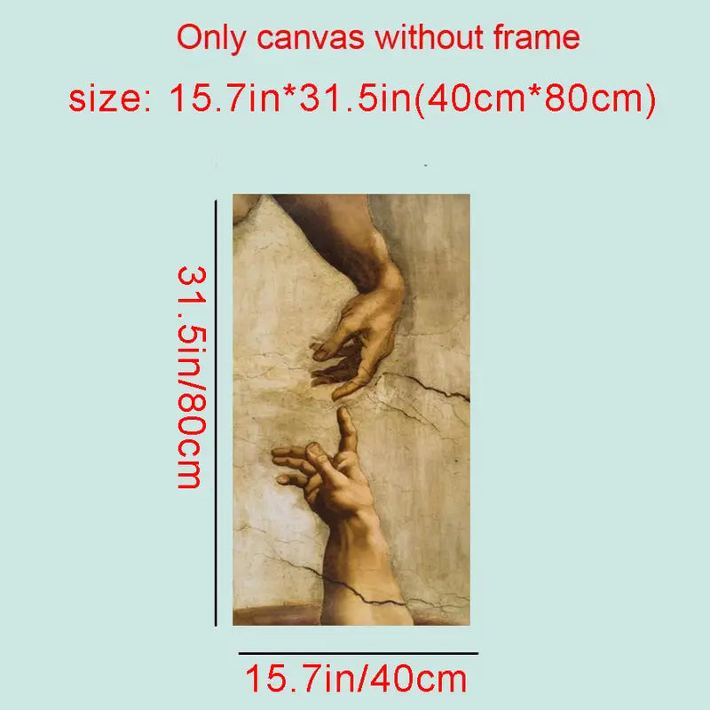 Modern Canvas Art - Adam Creation for Living Room Decor